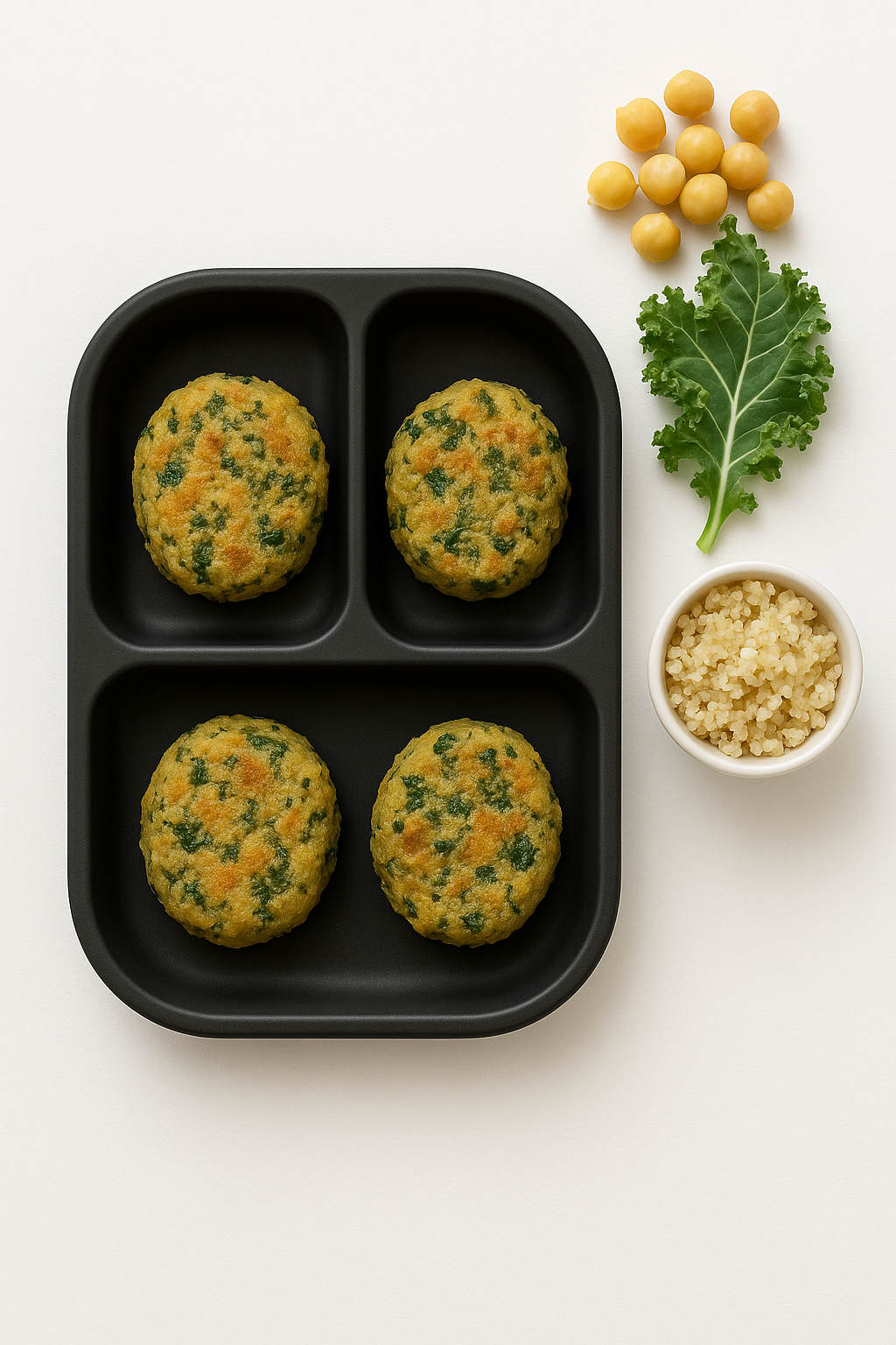 Mashed Chickpeas with Kale and Quinoa