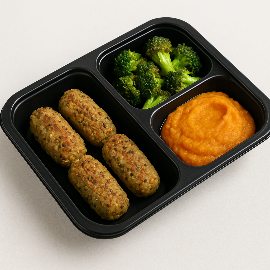 Chickpea Quinoa Croquette Plate
