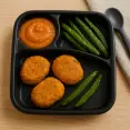 Sweet Potato and Lentil Nuggets Plate