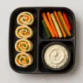 Veggie Pinwheel Wraps Plate