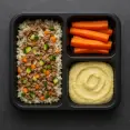 Mini Beef-Veggie Rice Bowl Plate