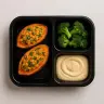 Mini Stuffed Sweet Potato Boats Plate